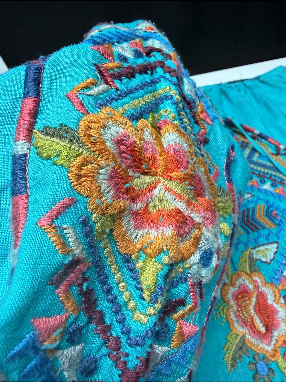Johnny Was Sentrie Peasant Blouse - Picture 12 of 13